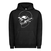 Pigment Black creepy cool egirl eboy pastel goth vaporwave glitch skull sweatshirt Urban Hoodie - linhVisuals
