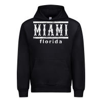 Black miami florida souvenir t shirt Urban Hoodie - linhVisuals