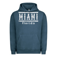 Pigment Midnight Navy miami florida souvenir t shirt Urban Hoodie - linhVisuals