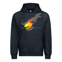 Navy cute screaming parrot, birb memes, funny t rex sun conure t shirt Urban Hoodie - linhVisuals