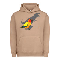 Pigment Burro cute screaming parrot, birb memes, funny t rex sun conure t shirt Urban Hoodie - linhVisuals