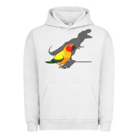 Pigment Lunar Rock cute screaming parrot, birb memes, funny t rex sun conure t shirt Urban Hoodie - linhVisuals