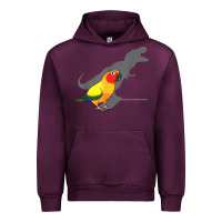 Mauve Wine cute screaming parrot, birb memes, funny t rex sun conure t shirt Urban Hoodie - linhVisuals