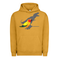 Pigment Peanut Butter cute screaming parrot, birb memes, funny t rex sun conure t shirt Urban Hoodie - linhVisuals