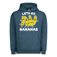 Pigment Midnight Navy lets go bananas shirt  funny fruit pun shirt  banana t shirt Urban Hoodie - linhVisuals
