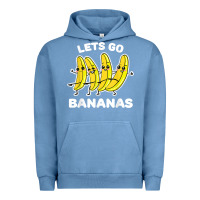 Pigment Pebble Blue lets go bananas shirt  funny fruit pun shirt  banana t shirt Urban Hoodie - linhVisuals