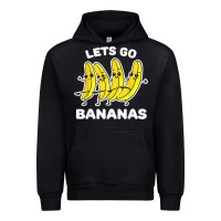 Black lets go bananas shirt  funny fruit pun shirt  banana t shirt Urban Hoodie - linhVisuals