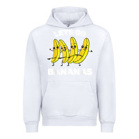 White lets go bananas shirt  funny fruit pun shirt  banana t shirt Urban Hoodie - linhVisuals