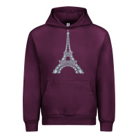 Mauve Wine eiffel tower with diamonds the parisian french love sign t shirt Urban Hoodie - linhVisuals