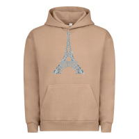Pigment Burro eiffel tower with diamonds the parisian french love sign t shirt Urban Hoodie - linhVisuals