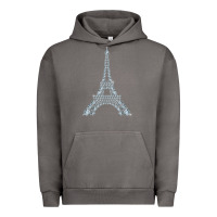 Pigment Tornado eiffel tower with diamonds the parisian french love sign t shirt Urban Hoodie - linhVisuals