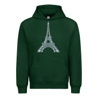 Forest Green eiffel tower with diamonds the parisian french love sign t shirt Urban Hoodie - linhVisuals