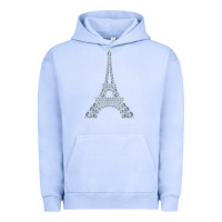 Pigment Grape Ice eiffel tower with diamonds the parisian french love sign t shirt Urban Hoodie - linhVisuals