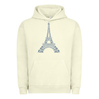 Pigment Pistachio eiffel tower with diamonds the parisian french love sign t shirt Urban Hoodie - linhVisuals
