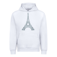White eiffel tower with diamonds the parisian french love sign t shirt Urban Hoodie - linhVisuals