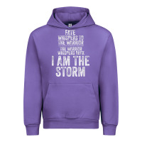 Tulip fate whispers to warrior i am the storm quote gritty fighter t shirt Urban Hoodie - linhVisuals