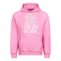 Fuchsia Pink fate whispers to warrior i am the storm quote gritty fighter t shirt Urban Hoodie - linhVisuals