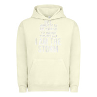 Pigment Pistachio fate whispers to warrior i am the storm quote gritty fighter t shirt Urban Hoodie - linhVisuals
