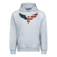 Heather Grey bald eagle  america Urban Hoodie - linhVisuals