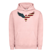 Pigment Salmon bald eagle  america Urban Hoodie - linhVisuals