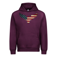 Mauve Wine bald eagle  america Urban Hoodie - linhVisuals