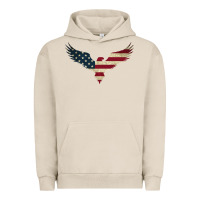 Pigment French Oak bald eagle  america Urban Hoodie - linhVisuals