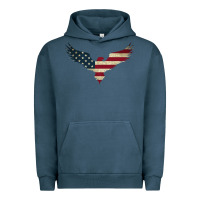 Pigment Midnight Navy bald eagle  america Urban Hoodie - linhVisuals