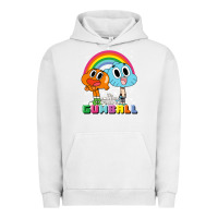 Pigment Lunar Rock cn the amazing world of gumball & darwin rainbow portrait pullover hoo Urban Hoodie - linhVisuals