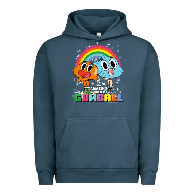 Cn The Amazing World Of Gumball & Darwin Rainbow Portrait Pullover Hoo Urban Hoodie by linhVisuals | Teevron