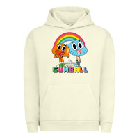 Pigment Pistachio cn the amazing world of gumball & darwin rainbow portrait pullover hoo Urban Hoodie - linhVisuals