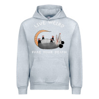 Heather Grey funny opossum possum tee live weird fake your death t shirt Urban Hoodie - linhVisuals