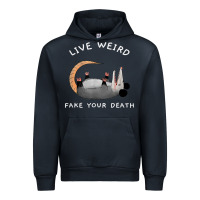 Navy funny opossum possum tee live weird fake your death t shirt Urban Hoodie - linhVisuals
