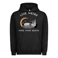 Pigment Black funny opossum possum tee live weird fake your death t shirt Urban Hoodie - linhVisuals