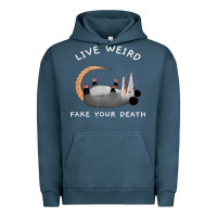 Pigment Midnight Navy funny opossum possum tee live weird fake your death t shirt Urban Hoodie - linhVisuals