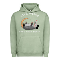Pigment Oil Green funny opossum possum tee live weird fake your death t shirt Urban Hoodie - linhVisuals