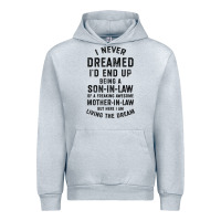 Heather Grey mens i never dreamed i'd end up being a son in law funny gift t shirt Urban Hoodie - linhVisuals