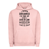 Pigment Salmon mens i never dreamed i'd end up being a son in law funny gift t shirt Urban Hoodie - linhVisuals
