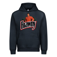 Navy brawny paper towel guy Urban Hoodie - linhVisuals