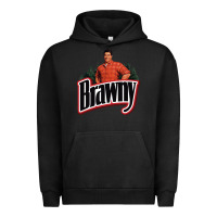 Pigment Black brawny paper towel guy Urban Hoodie - linhVisuals
