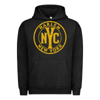 Harlem New York Nyc Vintage Sign Distressed Amber Print T Shirt Urban Hoodie | Teevron