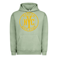 Pigment Oil Green harlem new york nyc vintage sign distressed amber print t shirt Urban Hoodie - linhVisuals