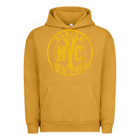 Pigment Peanut Butter harlem new york nyc vintage sign distressed amber print t shirt Urban Hoodie - linhVisuals