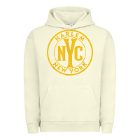 Pigment Pistachio harlem new york nyc vintage sign distressed amber print t shirt Urban Hoodie - linhVisuals