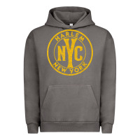 Pigment Tornado harlem new york nyc vintage sign distressed amber print t shirt Urban Hoodie - linhVisuals