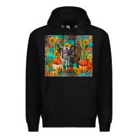 Black fall heifer cows Premium Hoodie - RanaPortraitStore