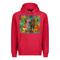 Cardinal fall heifer cows Premium Hoodie - RanaPortraitStore