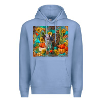Colony Blue fall heifer cows Premium Hoodie - RanaPortraitStore