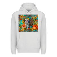 Dove Grey fall heifer cows Premium Hoodie - RanaPortraitStore