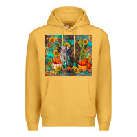 Mustard fall heifer cows Premium Hoodie - RanaPortraitStore