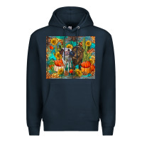 Navy fall heifer cows Premium Hoodie - RanaPortraitStore